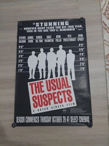 The Usual Supects 1995 Original One Sheet Rolled Movie Poster AUS RARE - Picture 1 of 2