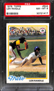1978 TOPPS #544 LEN RANDLE PSA 8 30721417