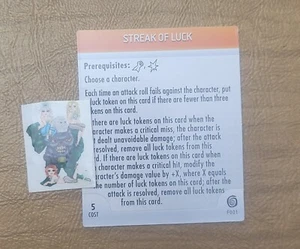 =HeroClix Marvel MUTATIONS AND MONSTERS Streak of Luck F001 Feat Card = - Picture 1 of 1