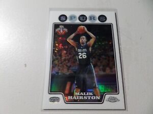 2008-09 Topps Chrome Refractor Spurs Basketball Card #211 Malik Hairston