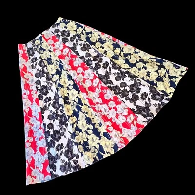 Юбка Jason Wu шелковая трапециевидная с цветочным принтом размер 2 разноцветная - Изображение 1 из 4