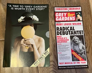 Grey Gardens the Musical Broadway DOS anuncios volantes Christine Ebersole - Imagen 1 de 1