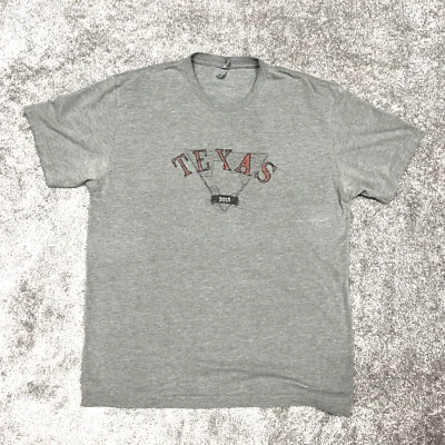 Camiseta Texas 2013 Active Para Hombre Mediana Pullover Gráfico Camiseta Mangas Cortas Gris Foto 1 de 4