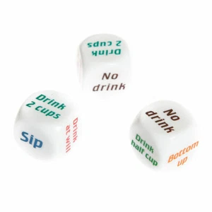 3x dadi gioco bere bere drink adulti gioco festa divertente  - Foto 1 di 4
