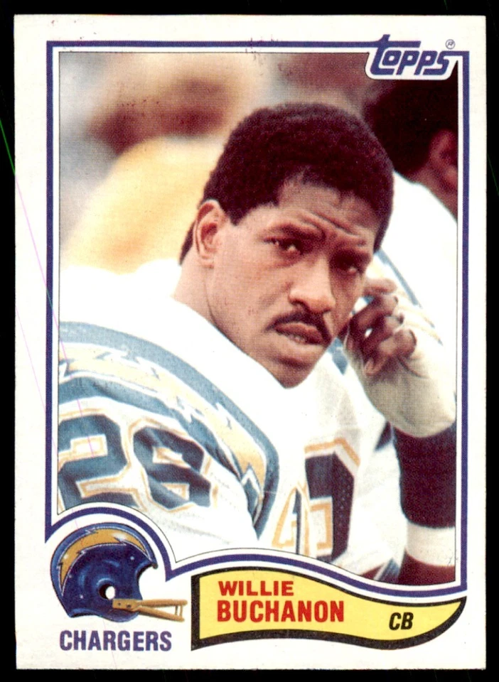 1982 TOPPS WILLIE BUCHANON . SAN DIEGO CHARGERS #227 - Image 1 of 2