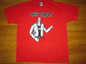 Deadstock MINOR THREAT Vtg 90s y2k Chaser Tag Bottled Violence T Shirt NWOT XL - Picture 1 of 5
