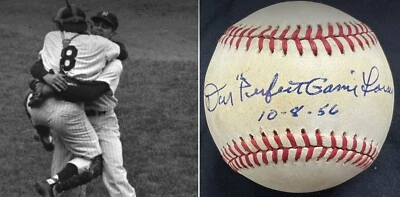 Don “Perfect Game” Larsen (dec.20) PSA/DNA Authentic Autographed Signed Baseball - Image 1 of 4