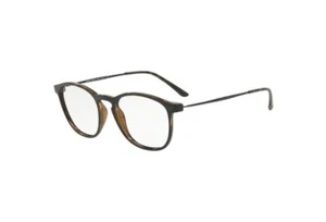 Giorgio Armani AR7141 5026 Brown Slim Round Eyeglasses FRAME 52-19-145 RX - Picture 1 of 1
