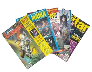 Lot 4 Vintage Rock Magazine 90s Metal Hammer 1989, Metal Mania 91, Loud,  Guitar - Picture 1 of 8
