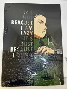 Sealed Displate Metal Sign Shikamaru Nara It’s Not Because I’m Lazy I Don’t Care - Picture 1 of 6