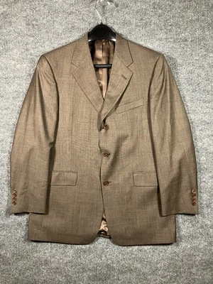 Daniel Cremieux Loro Piana Tela Italia Hombre’s Traje Dos Piezas 40S Lana Sarga Años 90’s Foto 1 de 4