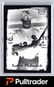 2021 Topps Archives istantanee Scott Podsednik negativo inverso 12/25 SSP - Foto 1 di 2