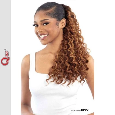 Shake-N-Go Que Cabello Humano MasterMix Cordón Cola de Caballo - Q-Deep Curl 20" Foto 1 de 3