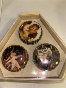 3er Set Vintage Amor Engel Pillendosen - Bild 1 von 5