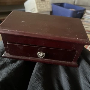 Brighton charm holder wood jewelry box with charm racks With 37 Charms included - Picture 1 of 16