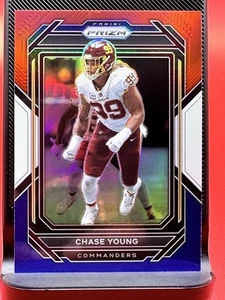 2022 Panini Prizm Chase Young Red White & Blue Prizm No. 298 Commanders - Picture 1 of 4