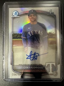 2025 Bowman Chrome #CPA-ER Elorky Rodriguez Prospect Autographs Refractor #/499 - Picture 1 of 2