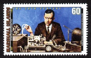 MARSHALL ISLANDS, SCOTT # 627-F, ERA OF RADIO BEGINS, INVENTOR GUGLIELMO MARCONI - Picture 1 of 1