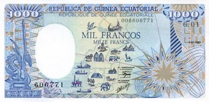 1000 FRANCS GUINEE EQUATORIALE 1985 - Imagen 1 de 2
