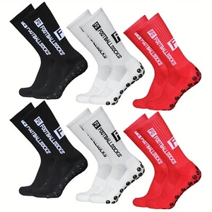 6 PAAR FUßBALLSOCKEN ANTIRUTSCH SPORTSOCKEN GRIP SOCKEN 39-46, DIV. SPORTARTEN - Bild 1 von 6