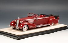 1/43 GLM Stamp 1934 Cadillac 452D V16 Victoria Convertible Coupe Open Top Maroon