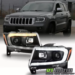 For 2011-2013 Jeep Grand Cherokee HID Type LED Switchback Projector Headlights - Bild 1 von 9