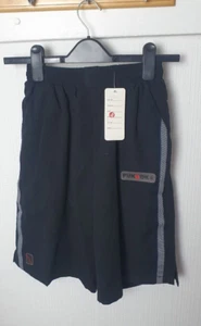FUKUOKA Boys Small Black Sports Activewear Shorts Football Exercise  - Picture 1 of 9