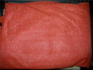 RED with WHITE Polyester Woven Fabric 64" wide x 3+ yds - Picture 1 of 1