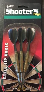 Steel Tip Darts Set of 3 - Dart World / Shooter's Edge / Black Flight - Picture 1 of 1
