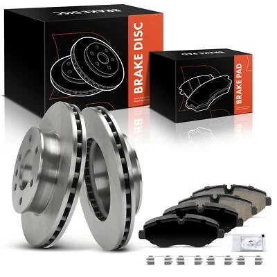 6x Front Disc Rotors & Ceramic Brake Pad for Dodge Sprinter 2500 2007-2009 Benz - Image 1 of 4