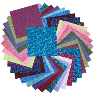 Die Cut Quilt 9-1/2" 9.5" Squares Assortment - 40+ pieces - Image 1 of 4