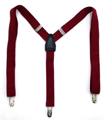 $60 Alfani Мужская темно красный узкие эластичной эластичный зажим конец подвески брекеты - Изображение 1 из 4