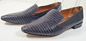 Mocasines planos Franco Sarto para mujer talla 10 gris punta de cuero - Imagen 1 de 8