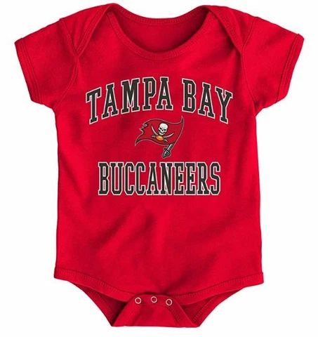 Tampa Bay Buccaneers Baby  Bodysuit NFL Unisex Newborn & Infant Short Sleeve Cover