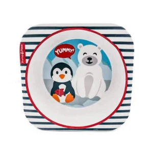 Primo Passi - Bamboo Fiber Kids Square Bowl, Winter Friends - Picture 1 of 2