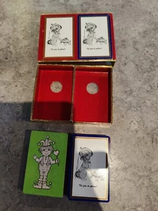 Vintage Kongress Spielkarten 2 Deck Set "Es macht Spaß zu telefonieren" Baby - Bild 1 von 3