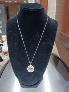 Vintage MARKIERT JCM 925 Punze "Mama" Sterlingsilber 18 Zoll CZ Halskette. - Bild 1 von 8