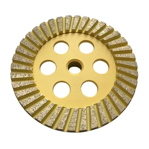 Ruedas de molienda de superficie de diamante de 5" para concreto de granito de piedra #60/80 grano medio - Imagen 1 de 3