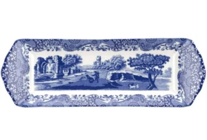 Spode blau italienisch kleines Serviertablett, Porzellan, 9 Zoll - blau weiß Neu im Karton Leinwand - Bild 1 von 4