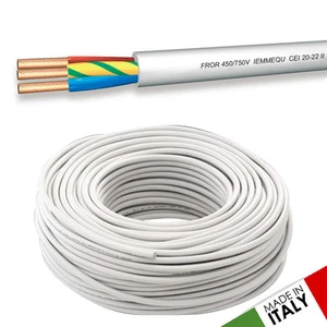 CAVO ELETTRICO FROR MULTIPOLARE MATASSA 100 MT 3G2,5 3X2,5 GOMMATO NON SCHERMATO - Foto 1 di 1