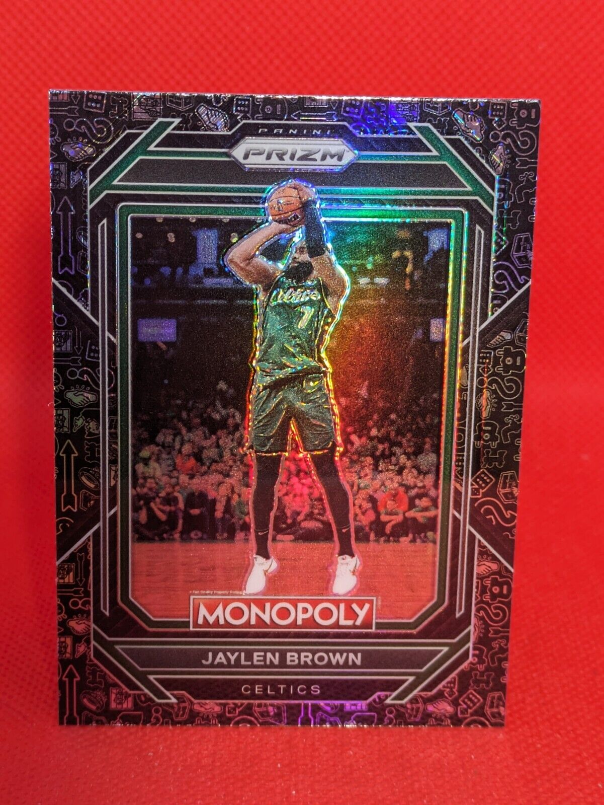 Jaylen Brown 2022-23 Panini Prizm Monopoly Black Icons Boston Celtics #5
