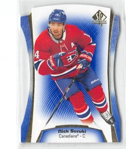2021-22 SP Authentic Die Cuts Blue #DC15 Nick Suzuki - Bild 1 von 2