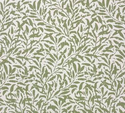 TELA MULTIUSOS HOJA BOTÁNICA VERDE PERA MARJORIE BALARD DESIGNS POR YARDA 54"W Foto 1 de 4