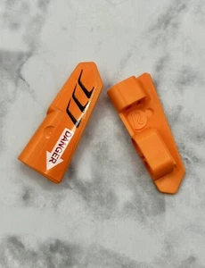 LEGO Parts (2) Orange Technic, Panel Fairing # 21 Very Small Smooth, Side B - Picture 1 of 3