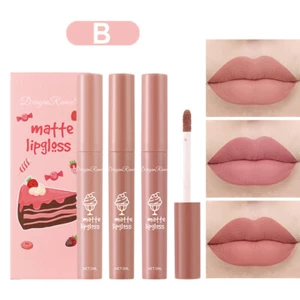 / Lip Glaze Cream Liquid Lipstick Waterproof Lip Gloss Matte Velvet 3PCS&Set - Picture 1 of 17