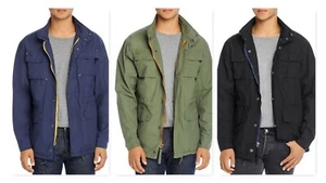 Pacific & Park Pop Color Zipper Slim Lightweight Cotton Canvas Utility Jacket - Picture 1 of 7