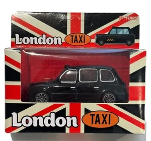 London Black Cab Taxi Car Model Pull Back&Go Kids Toy Die Cast Metal - Picture 1 of 4