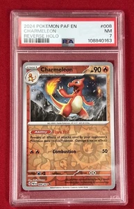 Pokemon Pad En #008 Charmeleon PSA 7 2024 holograma inverso - Imagen 1 de 6