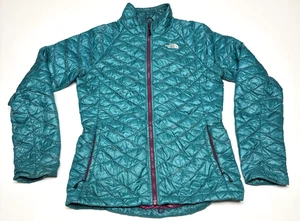 The North Face Thermoball Jacke Damen Gr. Small türkis Freizeit Wandern gesteppt - Bild 1 von 3