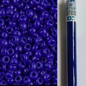 Miyuki Seed Beads Size 11 24 Grams Tube Opaque Cobalt - Picture 1 of 2